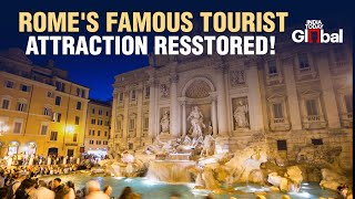 Rome's Trevi Fountain Restored In Time For Preparations Of The 2025 Roman Catholic Holy Year