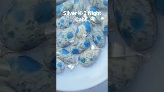 #Silver K-2 Night Cabs#emrald#topaz#aqumarine#quartz#stone#safi gems and Minerals#gems and Minerals#