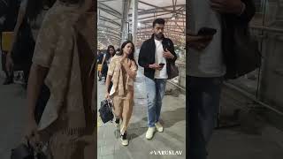 Varun Tej & Lavanya  At Hyderbad Airport For Their Marriage In Italy  #varuntej #lavanyatripathi