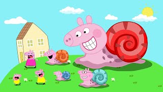 Peppa Snails on the Mountain Attack ||| Peppa Pigggg Funny Animation