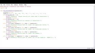 Validating a Password with Regex in Python