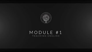 Foundation Course – Module #1