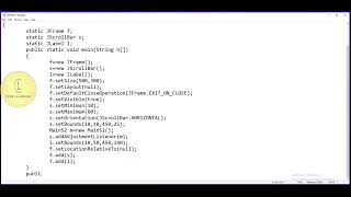 Java | Swing class ' JScrollBar add AdjustmentListener #3' | CodeLearning