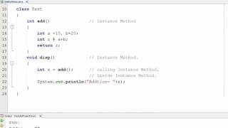 61. Nesting of Instance Method in Java Programming (Hindi)
