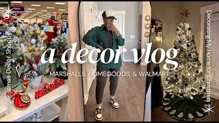 🎄CHRISTMAS DECOR IDEAS 🎄 | Marshalls, HomeGoods, & Walmart Run | Decorate My Home With Me ✨