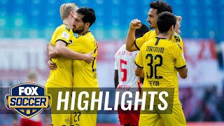Borussia Dortmund Secure Second Place After 2 0 Win Against RB Leipzig 2020 Bundesliga Highlights