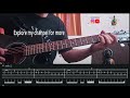 woh ladki hai kahan intro solo 1 u0026 2 tabs on screen guitar lesson tutorial dilchahtahai 90s