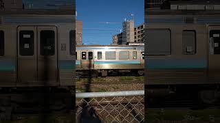 211系6連普通上諏訪行南松本駅発車 #shorts #南松本駅