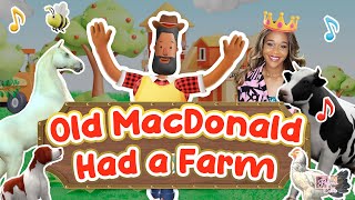 🔴 🐮Old MacDonald Had a Farm EIEIO 🐶 Nursery Rhymes for Kids 🐴 Hip Hop Remix with DJ Princess Ellie