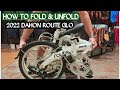 HOW TO FOLD & UNFOLD 2022 DAHON ROUTE GLO FOLDING BIKE