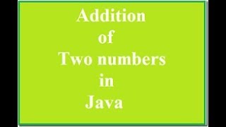 How to add two numbers in java using netbeans ide