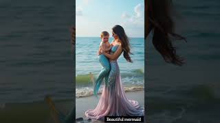 Mermaid mother baby Seve awesome moment 🤩😍 #youtubeshorts