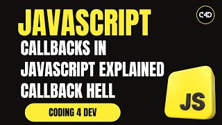 Callbacks in JavaScript 🔁 Explained + Callback Hell & How to Fix It!