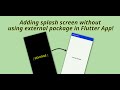Splash screen in Flutter App | DevKage