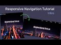 How to code a responsive navigation menu with HTML, CSS, JavaScript (2020) - Intro