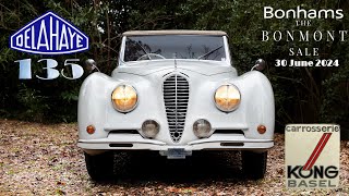 1946 Delahaye 135MS Cabriolet by Kong (Part I) - Bonhams, The Bonmont Sale, 2024 (ENG SUB)