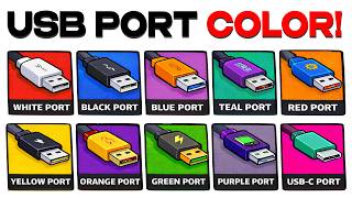 Every USB Port COLOR Explained in 14 Minutes!