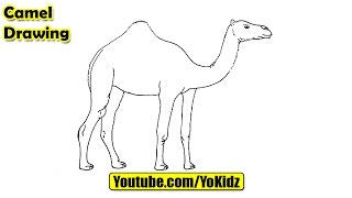 How to draw CAMEL for kids