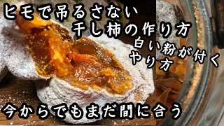 【簡単】ヒモで吊るさない干し柿の作り方