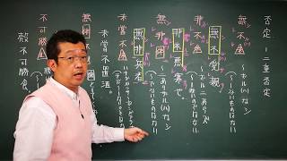 必ずわかる漢文句法　04　～否定編3　二重否定～　読み方に注意！　意味は肯定文だ！