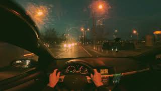 Swimming pool | POV evening drive in Budapest with my panoramic Opel Astra H GTC | Binaural audio