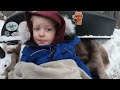 Winter Camping in Snow Storm with Survival Shelter & Bushcraft Cot