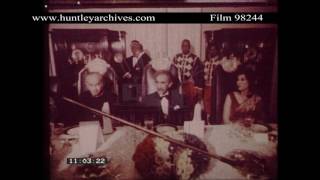 Haile Selassie meets President Bhutto in Ethiopia.  Archive film 98244