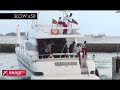 video explosion and fire on maldives presidential speedboat