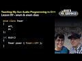 C++ Basics Lesson 09 (with my Son) - enum & enum class