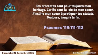 Culte du Dimanche 22 Décembre 2024 | Frère Alain NGASHI