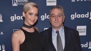 EXCLUSIVE: Robert De Niro and Jennifer Lawrence Gush Over Each Other at GLAAD Awards