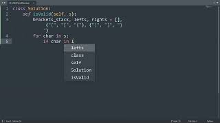 Leetcode 20. Valid Parentheses in Python | Python Leetcode | Python Coding Tutorial | Python ASMR