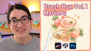 ✿ Digital Marker Brushes ✿ Procreate, Photoshop and CSP