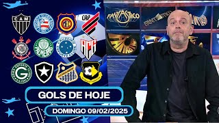 ⚽️ TODOS OS GOLS DESTE DOMINGO 09/02 GOLS DOS ESTADUAIS, GOLS DE HOJE, GOLS DO DIA, GOLS DA RODADA