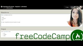Code a Markdown Previewer with AngularJs