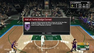 HOW TO GET HALL OF FAME ONE MAN FASTBREAK (GUARDS & BIGS) NBA2k17
