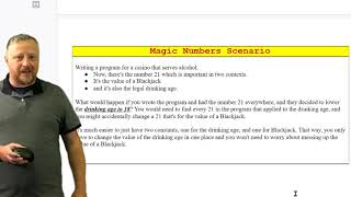 Avoiding Magic Numbers