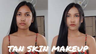 Tan skin natural makeup tutorial I แต่งหน้าสาวผิวแทน