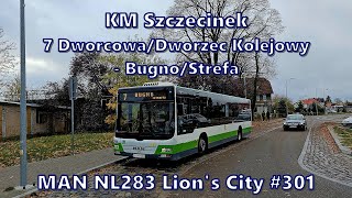 KM Szczecinek - linia 7, MAN NL283 Lion's City #301