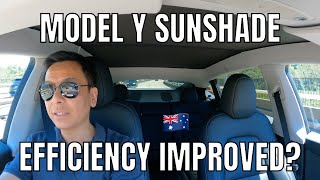 Silver Coated Model Y Glass Roof Sunshade | Can it improve efficiency?