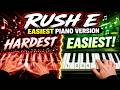RUSH E – The EASIEST Piano Tutorial Ever 🎹 🔥