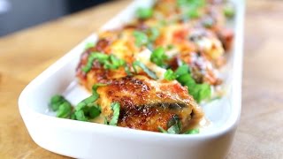 Eggplant Rolls with Ricotta and Mozzarella