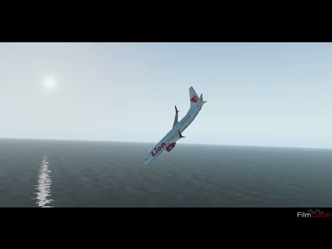 DETIK-DETIK PESAWAT LION AIR JT-610 JATUH |CRASH ANIMATION - YouTube