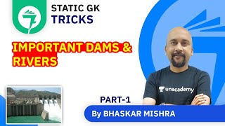 7-Minute GK Tricks | Important Dams and Rivers | By Bhaskar Mishra (Part-1)