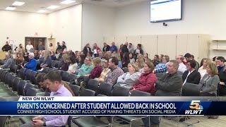 Boone County parents concerned as student returns to high school after making threats