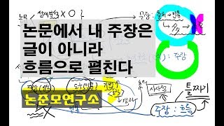 논문에서 내 주장은 글이 아니라 흐름으로 펼쳐간다