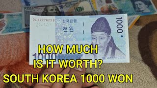 What's it worth? The 1000 South Korean Won Note - Currency Universe English