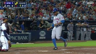 NYM@ATL: Granderson crosses plate on balk in 5th