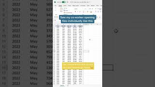 How to open multiple workbooks with one key. #excel #shorts