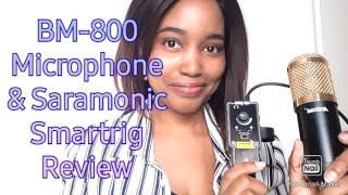 BM-800 Condenser Microphone \u0026 Saramonic SmartRig Review || Connect Studio Microphone to Smartphone